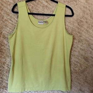 CHICO'S MICROFIBER NYLON SPANDEX STRETCH SOFT TANK